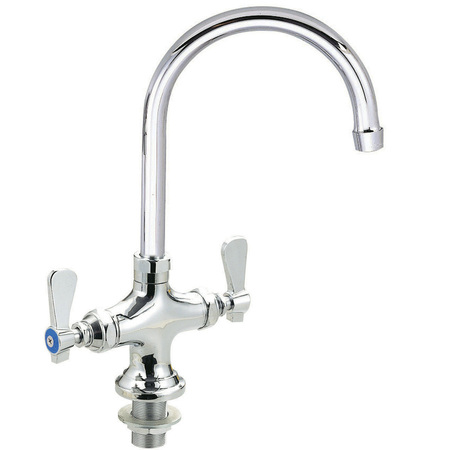 BK RESOURCES Optiflow Faucet, Interchangeable 5" Gooseneck Spout BKF-DPF-5G-G